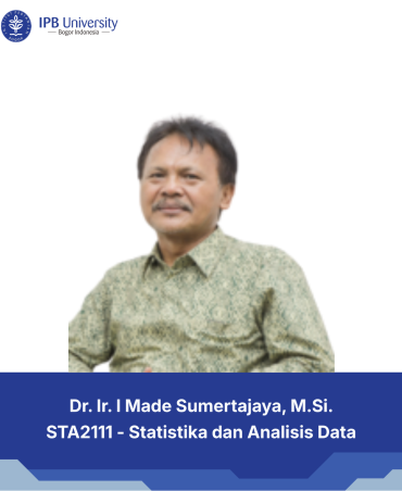 14 Dr. Ir. I Made Sumertajaya, M.Si